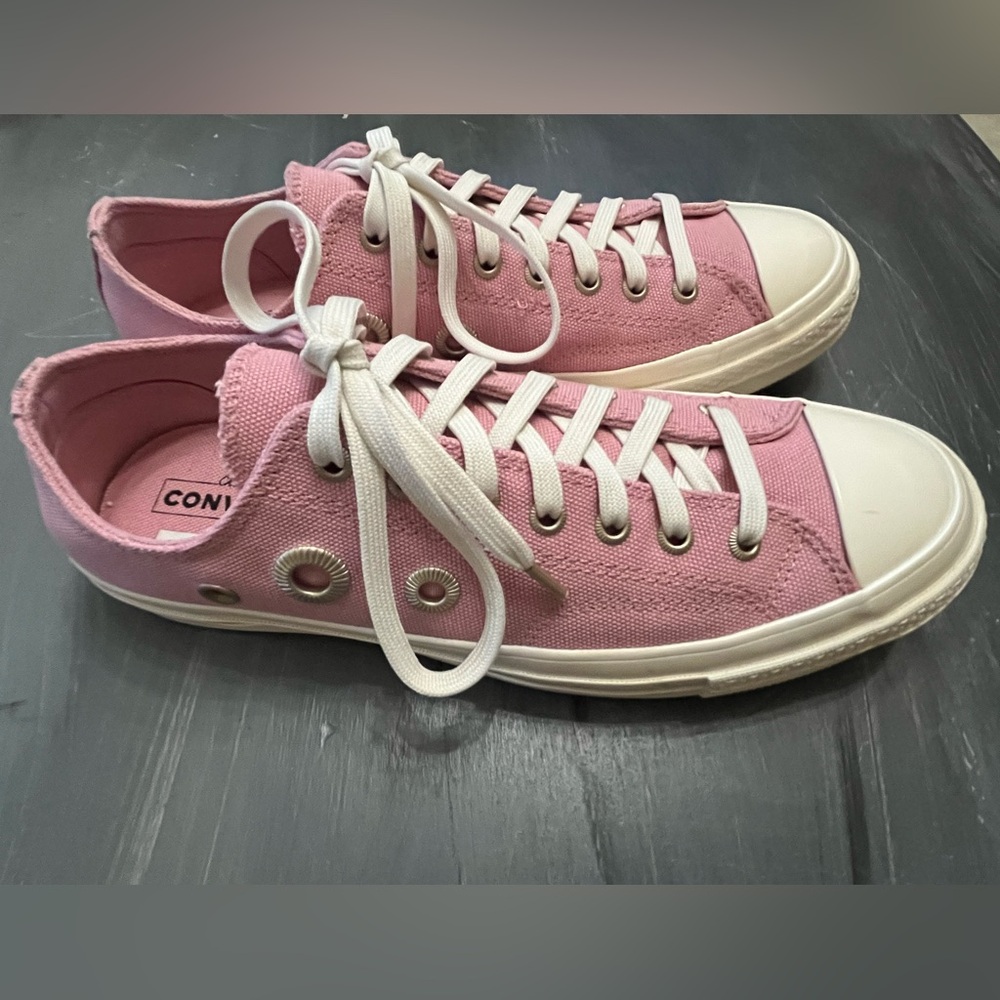 Converse Chuck 70 Metal Rings Pink Canvas Sneakers